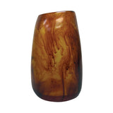 Urban Attitude RACH Large Vase Height 25.5cm, Width 17cm, Opening 6cm x 9cm - Burnt Amber