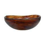 Urban Attitude RAQS Salad Bowl Height: 11.5cm, Width: 29.5cm, Length: 31cm - Dark Cocoa