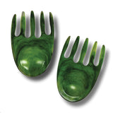 Urban Attitude SHELLY Salad Hands Servers Length 14cm, Width 9.3cm - Sage Mist