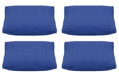 Pack of 4 Classic Sky Blue Large 56x56cm Box Sided Cushion Cover Chair pad covers