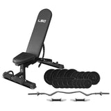 LSG GBN006 FID Bench with 84kg Weight and Bar set