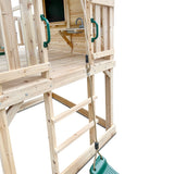 Lifespan Kids Kingston Cubby House Swing Set with 2.2m Green Slide