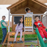 Lifespan Kids Warrigal Cubby House with 2.2m Slide (Pastel Blue)