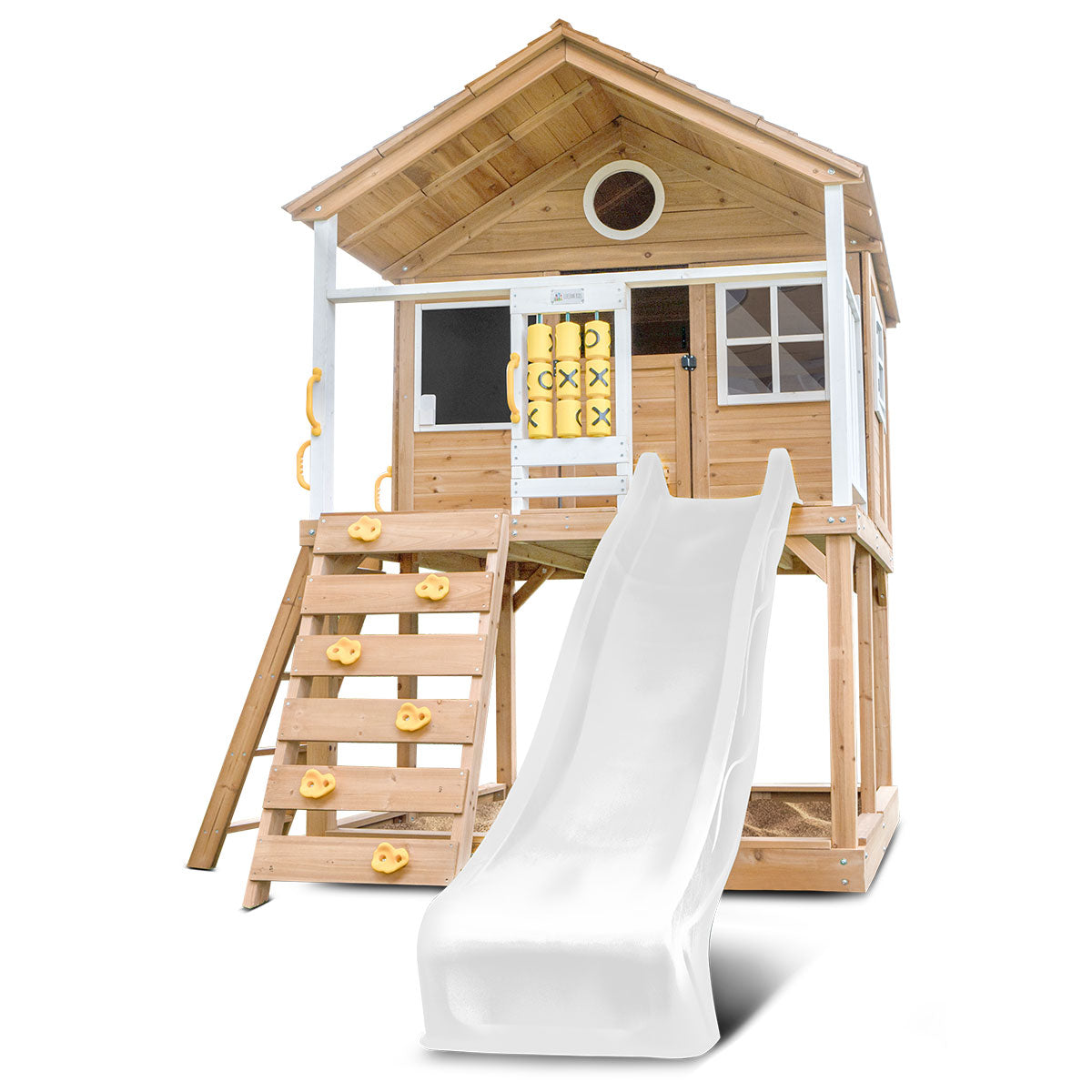 Lifespan Kids Warrigal Cubby House with 2.2m Slide (White)