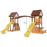 Lifespan Kids Armadale Swing Set & Play Centre with Two 2.2m Slide (Yellow)