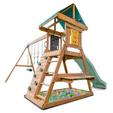Lifespan Kids Birmingham Swing Set & Play Centre with 2.2m Slide (Pastel Green)