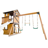 Lifespan Kids Darlington Swing Set & Play Centre with 2.2m Slide (White)