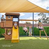 Lifespan Kids Darlington Swing Set & Play Centre with 2.2m Slide (Yellow)