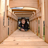 Lifespan Kids Kensington Swing Set, Monkey Bars & Play Centre with 2.2m Slide (Pastel Blue)