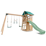 Lifespan Kids Montrose Swing Set & Play Centre with 2.2m Slide (Pastel Green)