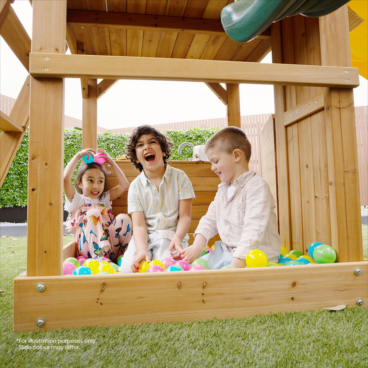 Lifespan Kids Montrose Swing Set & Play Centre with 2.2m Slide (White)