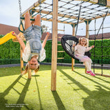 Lifespan Kids Orangutan Monkey Bars Jungle Gym Climbing Frame with 2.2m Slide (Pastel Blue)