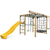 Lifespan Kids Orangutan Monkey Bars Jungle Gym Climbing Frame with 2.2m Slide (Yellow)
