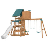Lifespan Kids Walton Swing Set, Monkey Bars & Play Centre with 2.2m Slide (White)