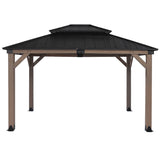 Yardtopia Maryborough 3.6m x 3m Timber & Steel Double Hip Roof Gazebo