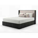 Bedroom Suite 4 Pcs In Black Colour with Dresser