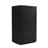 Bedroom Suite 4 Pcs In Black Colour with Tallboy