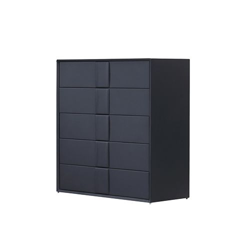 Gas Lift Bedroom Suite MDF Fabric in King Black