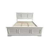 4 Pcs Bedroom Suite Solid MDF King White