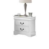 4 Pcs Bedroom Suite Solid MDF Queen White