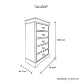 Bedroom Suite Solid MDF Queen White