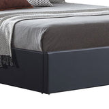 Gas Lift King Bed Frame MDF in Black