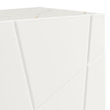 Buffet Sideboard Colour Ceramic Top MDF in Glossy White Gold Colour