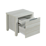 Cielo Bedside Table 2 drawers in White Ash