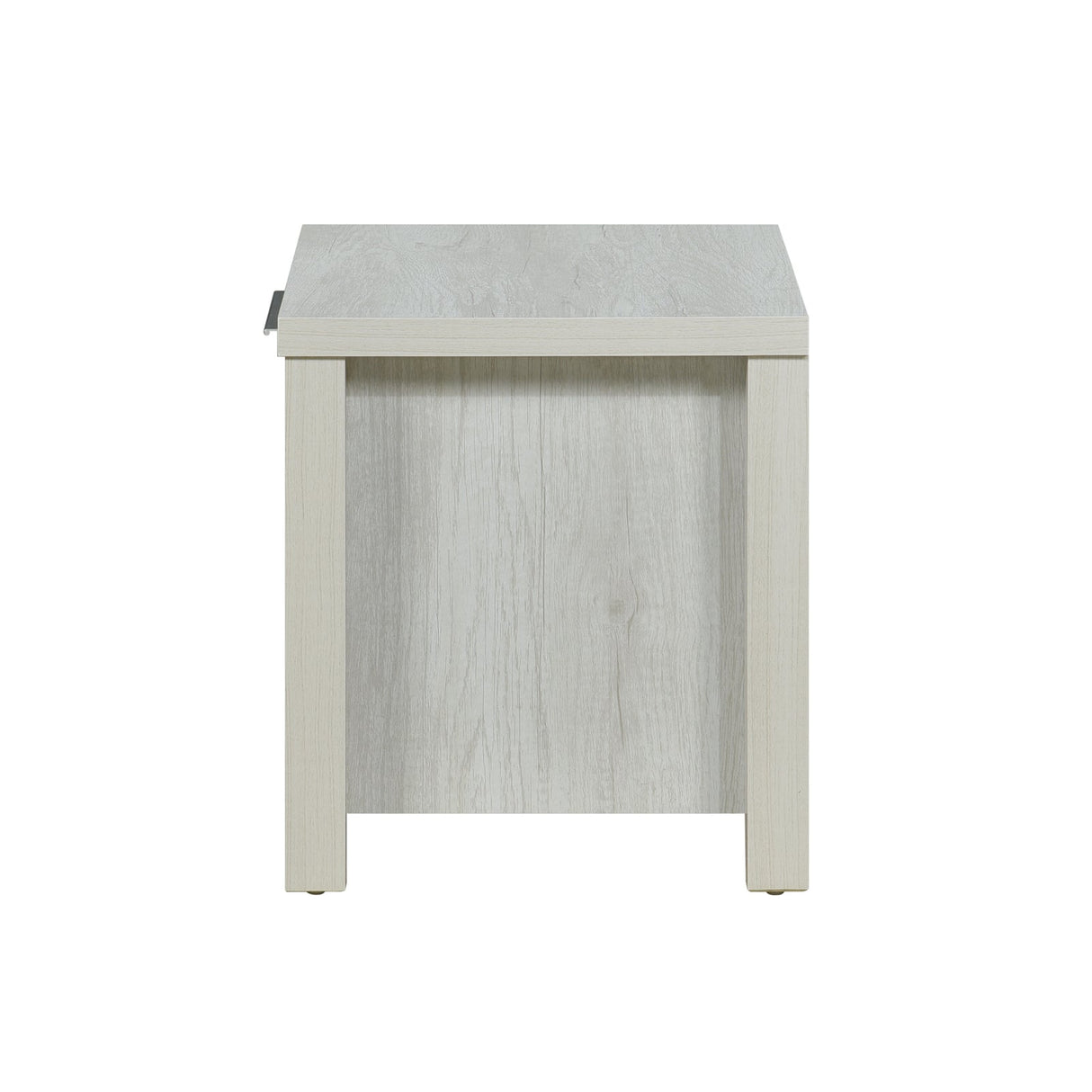 Cielo Bedside Table 2 drawers in White Ash