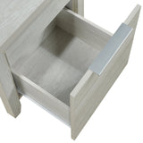 Cielo Bedside Table 2 drawers in White Ash