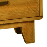 Bedside Table Solid Wood Storage Light Brown Colour