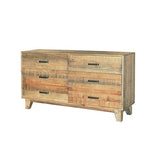 Dresser in Solid Acacia Mirror in Vintage Light Brown