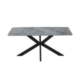 Dining Set Sintered Stone Table with PU Leather chairs