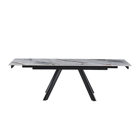 Sintered Stone Top Sturdy Feet Powder Coating Dining Table