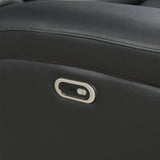 3-2-1 Seater Electric Leather/PVC Black Recliner Set
