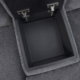 Large Sectional Corner Modular Lounge Suite in Fabric with Electric Recliner