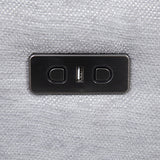 Large Sectional Corner Modular Lounge Suite in Fabric with Electric Recliner