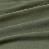 100% Cotton Vintage Washed Bed Quilt Cover Set - Khaki Green - Single