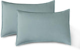 Vintage Washed Microfibre Sheet Set with 1 Pillowcase - Seafoam - Single