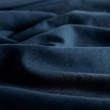 Vintage Washed Microfibre Quilt Cover Set (3Pcs) - Navy - Double Size