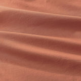 100% Cotton Vintage Washed Bed Quilt Cover Set - Brick - Double Size