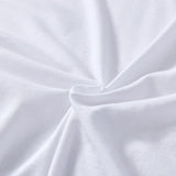 100% Jersey Cotton Soft Stretchy Breathable Fitted Sheet - White - Queen Size