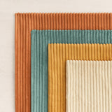 Corduroy Velvet Cushion Covers - Soft Velvet Fabric with Hidden Zipper - Rainbow, 45cm x 45cm (Pack of 4)