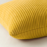 Corduroy Velvet Cushion Covers - Soft Velvet Fabric with Hidden Zipper - Rainbow, 45cm x 45cm (Pack of 4)