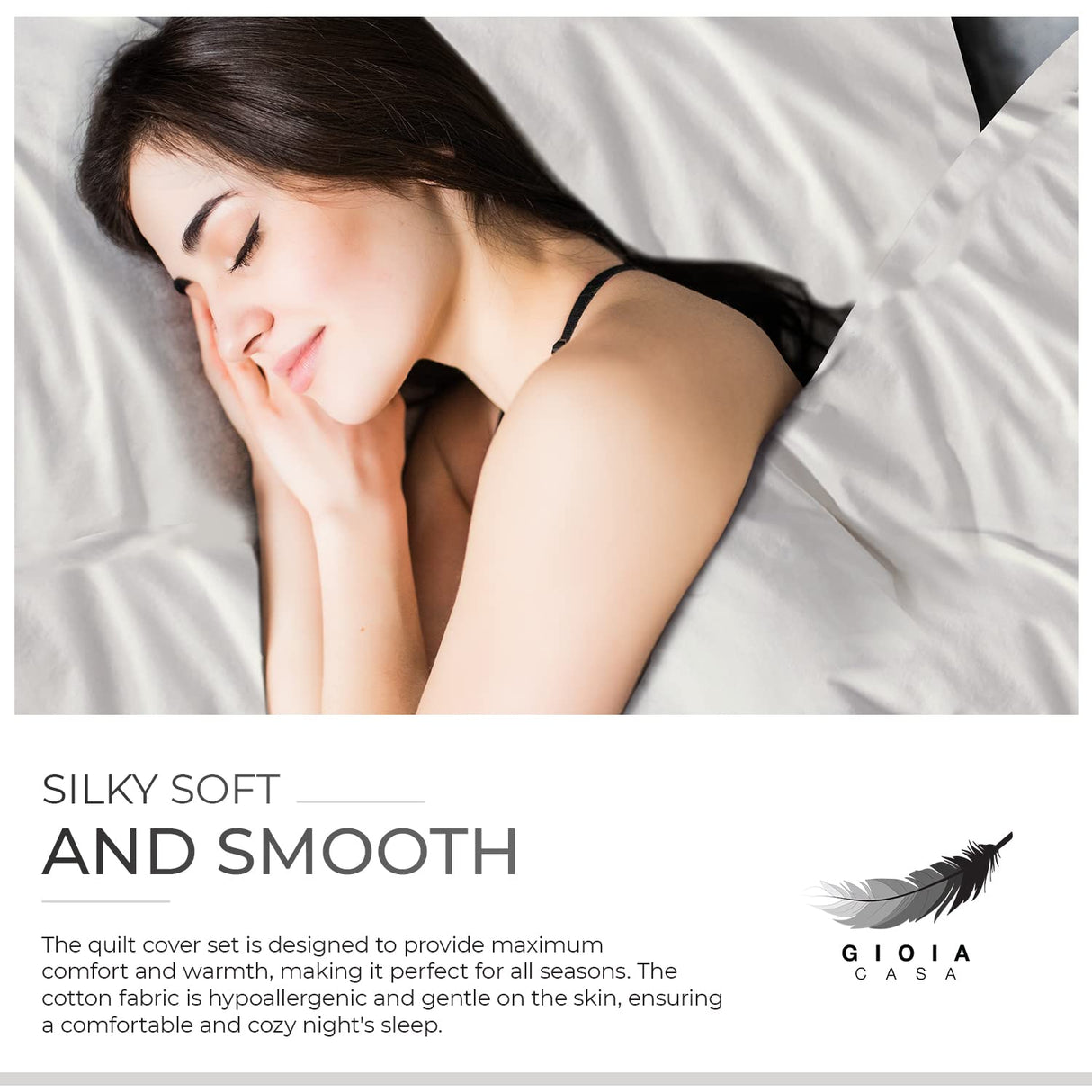 100% Cotton Vintage Washed Bed Quilt Cover Set - White - King Size