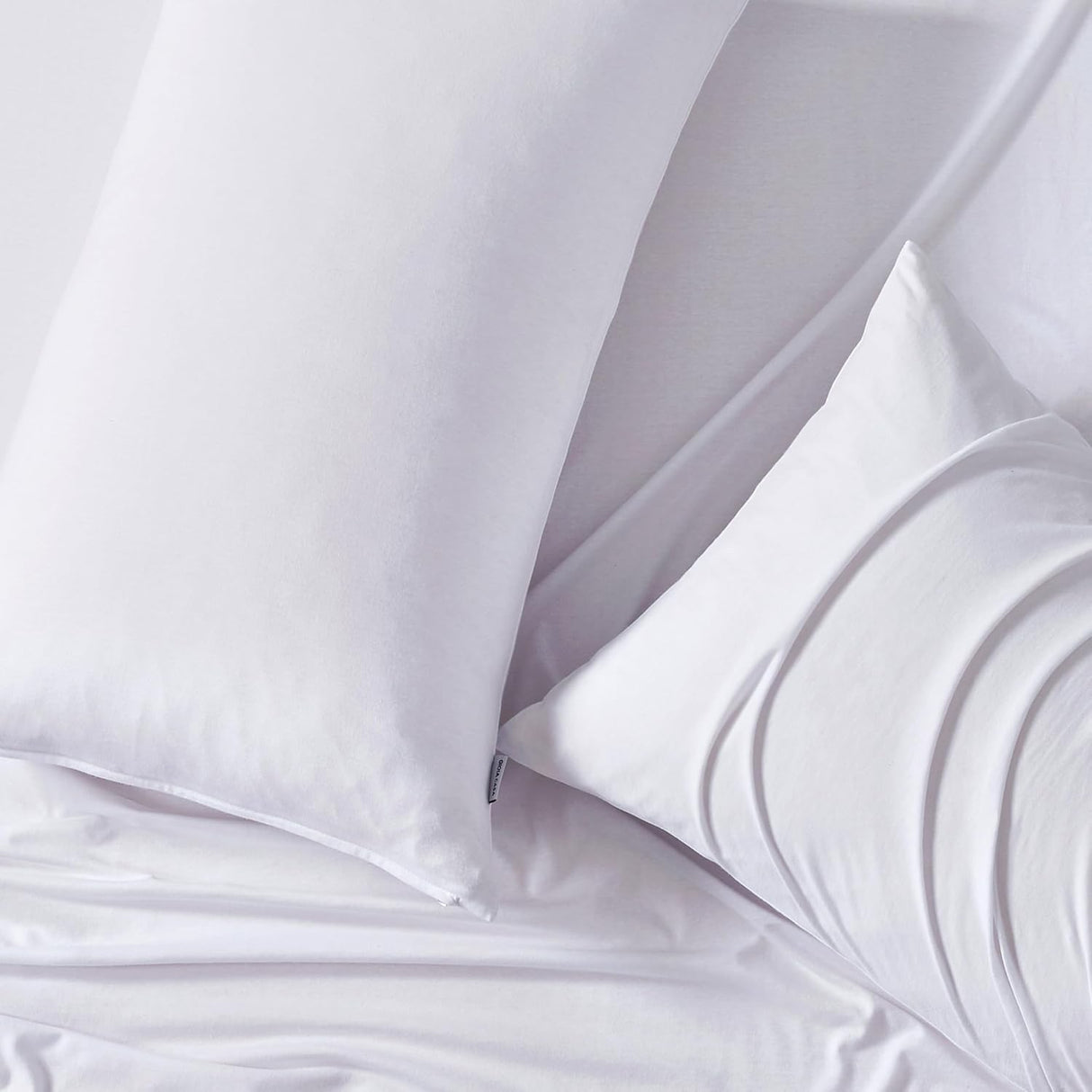 100% Jersey Cotton Quilt Cover Set - White - King