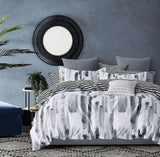 Lucas microfiber reversible quilt cover set-super king size