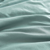 Vintage Washed Microfibre Quilt Cover Set (3Pcs) - Seafoam - Super King Size