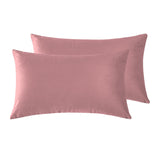 Twin-Pack Velvet Cushion Covers - Soft Microfibre Cushion Covers with Hidden Zipper (Blush, 30cm*50cm)