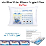 Mediflow Adjustable Waterbase Water Neck Pain Reduction Standard Pillow 51 x 71 cm